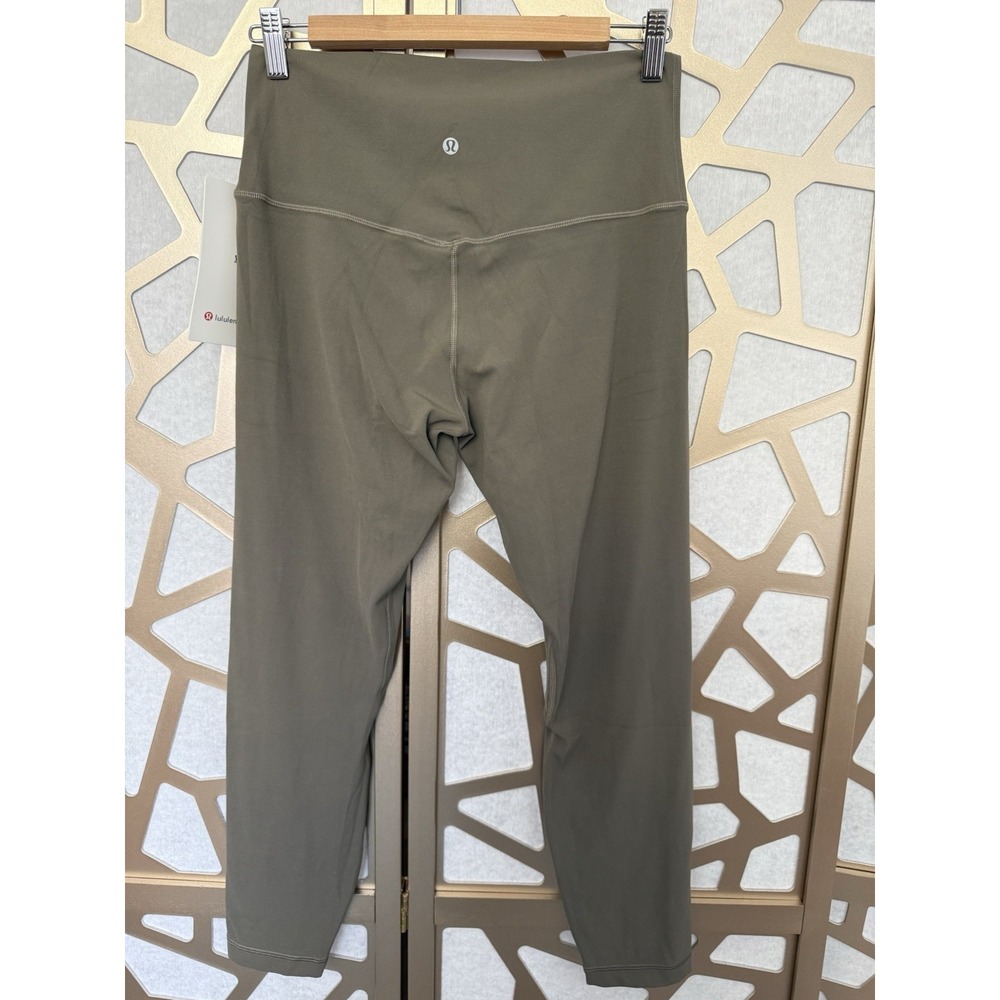 NWT Lululemon Women's Align High Rise Ankle Yoga Pants Olive Army Green Size 10